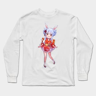 Usada Pekora Art Long Sleeve T-Shirt